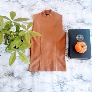 Camel brown beautiful knitted top small